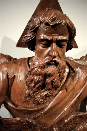Dieu le Père -  Sculpture murale en bois